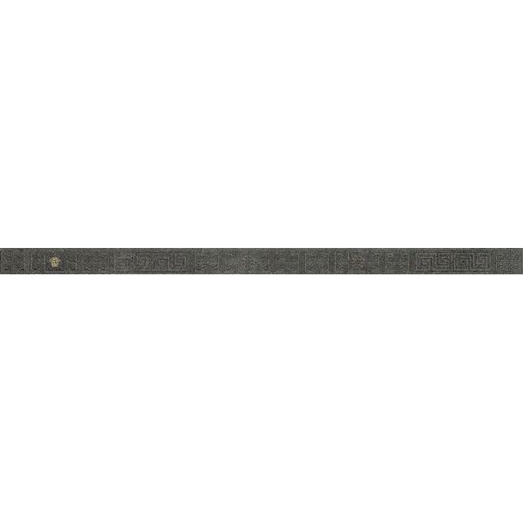 Versace Greek 261135 Listello Antracite Oro Бордюр 4x80 см, Италия - фото 1