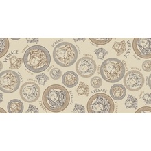 Versace Icons G0028332 Medus Cream Ret Декор 60x120 см, Италия, под обои  - фото 1 - фото 1