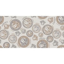 Versace Icons G0028331 Medus White Ret Декор 60x120 см, Италия, под обои  - фото 1 - фото 1