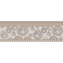 Versace Icons G0028371 Fascia Medusa White Бордюр 20x60 см, Италия, под обои  - фото 1 - фото 1