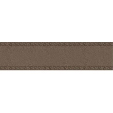 Versace Leatherwood 0017582 Cuir Chocolate nat 3D rett Бордюр 15x60 см, Италия, под кожу  - фото 1 - фото 1