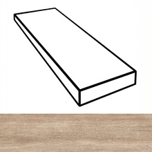 Versace Leatherwood 0020140 Biscuit DX nat 3D rett Угловая ступень 32x120 см, Италия, под дерево - фото 1 - фото 1