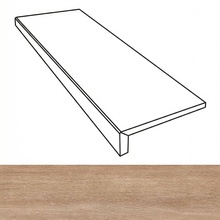 Versace Leatherwood 0020136 Gradone Honey nat 3D rett Ступень 32x120 см, Италия, под дерево - фото 1 - фото 1