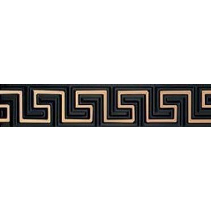 Versace Olympus 268011 Listello Greca Oro Nero Бордюр 10x50 см, Италия - фото 1 Versace Olympus 268011 Listello Greca Oro Nero Бордюр 10x50 см, Италия - фото 1