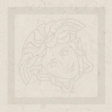 Versace V Stone 0020244 Corner White Lap R Декор 15x15 см, Италия, под камень  - фото 1 - фото 1