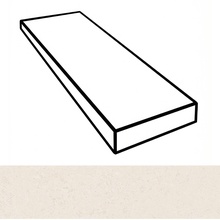 Versace V Stone 0020265 Gradone Ang DX White Lap rett Угловая ступень 32x120 см, Италия, под камень  - фото 1 - фото 1