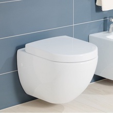 Villeroy&Boch Verity Design 9M66 S9 01 Белая  44х33 Крышка-сиденье 44x33,5x4 см, Германия - фото 1 - фото 2
