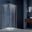 Vincea Alpha VSS-3AL100CLGM Прозрачное стекло/Профиль Вороненая сталь 100х100 Душевой уголок 100x100x190 см, Италия - фото 1