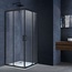 Vincea Alpha VSS-3AL900CLB Прозрачное стекло/Профиль Черный 90х90 Душевой уголок 90x90x190 см, Италия - фото 1