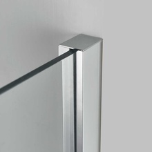 Vincea Alpha VSR-3AL9012CLGM Стекло прозрачное/Профиль Вороненая сталь 90х120 Душевой уголок 90x120x190 см, Италия - фото 1 - фото 4