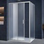 Vincea Alpha VSR-3AL8012MT Профиль Хром / Текстурное стекло 120х80 Душевой уголок 80x120x190 см, Италия - фото 1