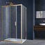 Vincea Alpha VSR-3AL9013CLG Профиль Золото брашированное / Прозрачное стекло 130х90 Душевой уголок 90x130x190 см, Италия - фото 1