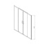 Vincea Alpha VDS-3AL2160CL Прозрачное стекло/Хром 160 Душевая дверь 0,6x160x190 см, Италия - фото 8