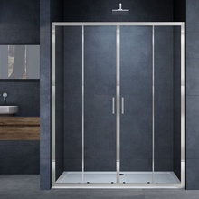 Vincea Alpha VDS-3AL2160CL Прозрачное стекло/Хром 160 Душевая дверь 0,6x160x190 см, Италия - фото 1 - фото 1