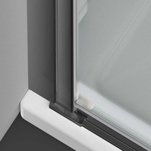 Vincea Alpha VDP-3AL900CLGM Прозрачное стекло/Вороненая сталь 90 Душевая дверь 0,6x90x195 см, Италия - фото 1 - фото 4
