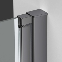 Vincea Alpha VDP-3AL700CLGM Прозрачное стекло/Вороненая сталь 70 Душевая дверь 0,6x70x195 см, Италия - фото 1 - фото 2