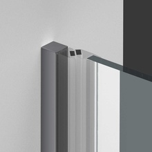 Vincea Alpha VDP-3AL700CLB Прозрачное стекло/Матовый черный 70 Душевая дверь 0,6x70x195 см, Италия - фото 1 - фото 4