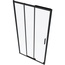 Vincea Alpha VDS3-3AL100CLB Прозрачное стекло/Черный 100 Душевая дверь 0,6x100x190 см, Италия - фото 2