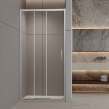Vincea Alpha VDS3-3AL900CL Прозрачное стекло/Хром 90 Душевая дверь 0,6x90x190 см, Италия - фото 1 - фото 1