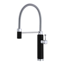 Vincea VKF-101MB Для кухни Черный Смеситель 27x10,2x50 см, для кухонной мойки, Италия - фото 1 - фото 1