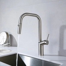 Vincea VKF-107BN Для кухни Брашированный никель Смеситель 27x10,2x50 см, для кухонной мойки, Италия - фото 1 - фото 3