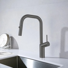 Vincea VKF-107GM Для кухни Вороненая сталь Смеситель 27x10,2x50 см, для кухонной мойки, Италия - фото 1 - фото 2