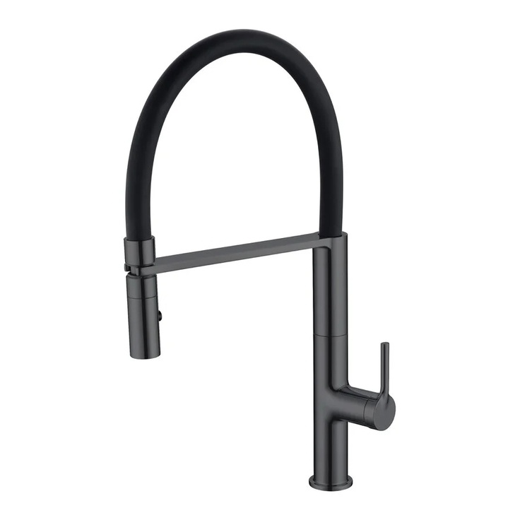 Vincea VKF-114GM Для кухни Вороненая сталь Смеситель 24,6x10,2x46,2 см, для кухонной мойки, Италия - фото 1 Vincea VKF-114GM Для кухни Вороненая сталь Смеситель 24,6x10,2x46,2 см, для кухонной мойки, Италия - фото 1