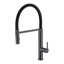 Vincea VKF-114GM Для кухни Вороненая сталь Смеситель 24,6x10,2x46,2 см, для кухонной мойки, Италия - фото 1 - фото 1