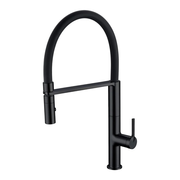 Vincea VKF-114MB Для кухни Матовый черный Смеситель 24,6x10,2x46,2 см, для кухонной мойки, Италия - фото 1 Vincea VKF-114MB Для кухни Матовый черный Смеситель 24,6x10,2x46,2 см, для кухонной мойки, Италия - фото 1