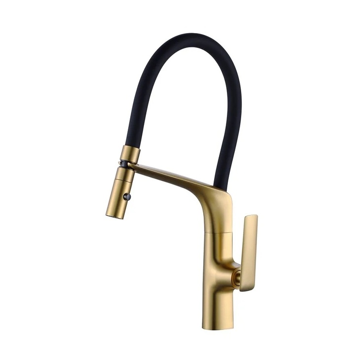 Vincea VKF-115BG Для кухни Брашированное золото Смеситель 24,6x10,2x46,2 см, для кухонной мойки, Италия - фото 1 Vincea VKF-115BG Для кухни Брашированное золото Смеситель 24,6x10,2x46,2 см, для кухонной мойки, Италия - фото 1