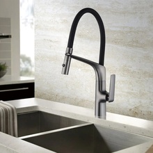 Vincea VKF-115GM Для кухни Вороненая сталь Смеситель 24,6x10,2x46,2 см, для кухонной мойки, Италия - фото 1 - фото 2