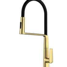 Vincea VKF-118BG Для кухни Брашированное золото Смеситель 24,6x10,2x46,2 см, для кухонной мойки, Италия - фото 1 - фото 2