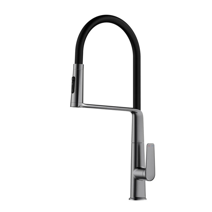 Vincea VKF-118GM Для кухни Вороненая сталь Смеситель 24,6x10,2x46,2 см, для кухонной мойки, Италия - фото 1 Vincea VKF-118GM Для кухни Вороненая сталь Смеситель 24,6x10,2x46,2 см, для кухонной мойки, Италия - фото 1