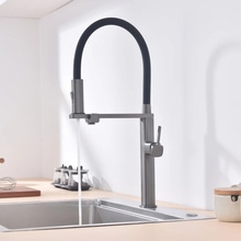 Vincea VKF-119GM Для кухни Вороненая сталь Смеситель 25,8x10,2x57,4 см, для кухонной мойки, Италия - фото 1 - фото 2