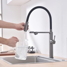 Vincea VKF-119GM Для кухни Вороненая сталь Смеситель 25,8x10,2x57,4 см, для кухонной мойки, Италия - фото 1 - фото 3