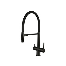 Vincea VKF-120MB Для кухни Черный Смеситель 22x15,5x50,5 см, для кухонной мойки, Италия - фото 1 - фото 1