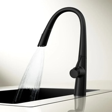 Vincea VKF-176MB Для кухни Черный Смеситель 27,3x15,5x43 см, для кухонной мойки, Италия - фото 1 - фото 4