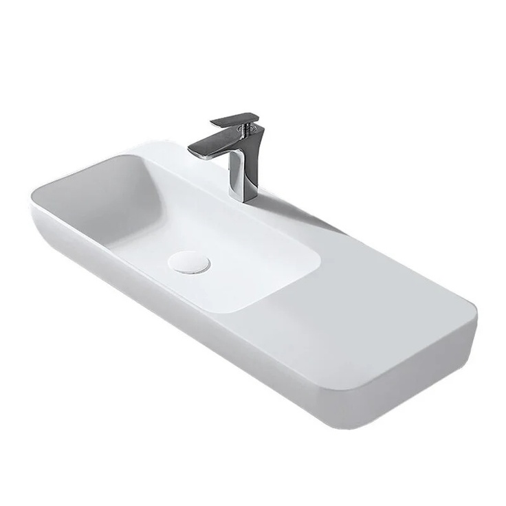 Vincea VWB-6S590MW Белый матовый 90 Раковина 40x90x20 см, Италия - фото 1 Vincea VWB-6S590MW Белый матовый 90 Раковина 40x90x20 см, Италия - фото 1