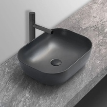 Vincea VBS-101MA Антрацит матовый 50 Раковина 40,5x50,5x14 см, Италия - фото 1 - фото 2