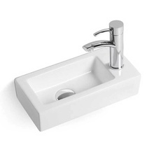 Vincea VBS-133R Белый Правый 37 Раковина 18x37x9 см, Италия - фото 1 - фото 1