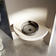 Vincea VBS-6T16B Черный 45 Раковина 45x45x13 см, Италия - фото 1 - фото 3