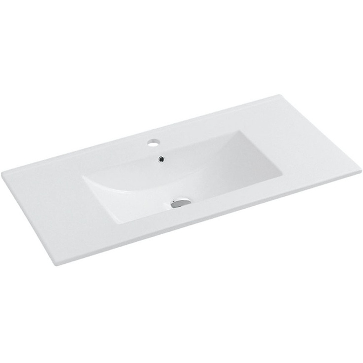 Vincea VBS-13100 Белый 100 Раковина 46,5x101,5x17 см, Италия - фото 1 Vincea VBS-13100 Белый 100 Раковина 46,5x101,5x17 см, Италия - фото 1