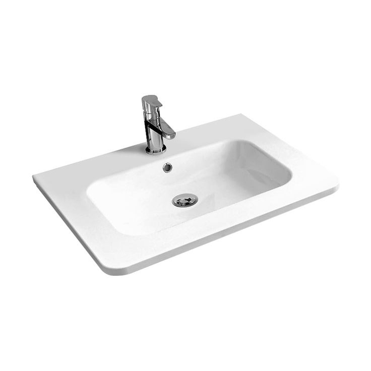 Vincea VCB-1RA600W Белый 60 Раковина 48x60x8 см, Италия - фото 1 Vincea VCB-1RA600W Белый 60 Раковина 48x60x8 см, Италия - фото 1