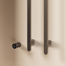 Vincea VTD-2VT1GM Вороненая сталь 33х100 Полотенцесушитель электрический 7,6x33,6x100 см, Италия - фото 1 - фото 2