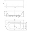 Vincea VBT-402-1800R На ножках Белый 180х80 R Акриловая ванна 180x80 см, Италия - фото 5