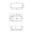 Vincea VBT-426-1700MW На каркасе Белая матовая 170х80 Акриловая ванна 170x80 см, Италия - фото 4