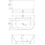Vincea VBT-428-1700L На ножках Белая 170х80 L Акриловая ванна 170x80 см, Италия - фото 5