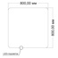 Vincea VLM-3BE8008-2 С подсветкой 80x80 Зеркало 3x80x80 см, Италия - фото 6
