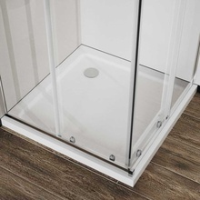 Vincea City VSS-5CT8010CL Прозрачное стекло/Профиль Хром 80х100 Душевой уголок 80x100x195 см, Италия - фото 1 - фото 4