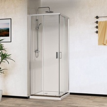 Vincea City VSS-5CT900CL Прозрачное стекло/Профиль Хром 90х90 Душевой уголок 90x90x195 см, Италия - фото 1 - фото 2